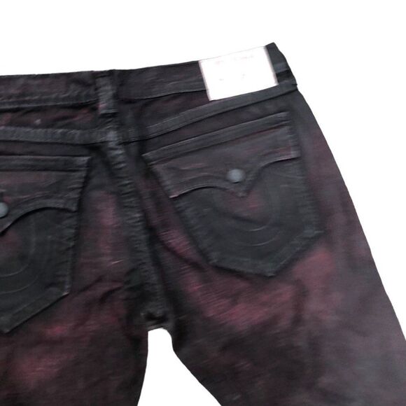 RARE True Religion Jeans Size 40 STRAIGHT Red Flap T - Picture 8 of 10